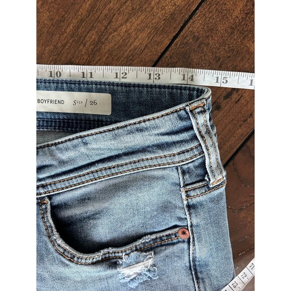 Anthropologie Pilcro & The Letterpress Women's Patchwork Slim Boyfriend Jeans 26 - Picture 10 of 12